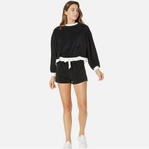 Electric & Rose Lovett Relaxed Loungewear Terry Soft Cloth Sweatshirt.